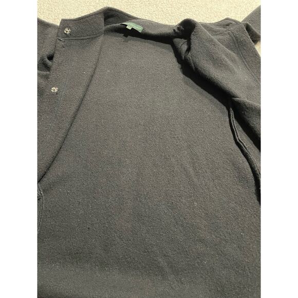 Harve Benard Womens Small Button Up Knee Length 100% Wool Winter Coat Black - Picture 9 of 10